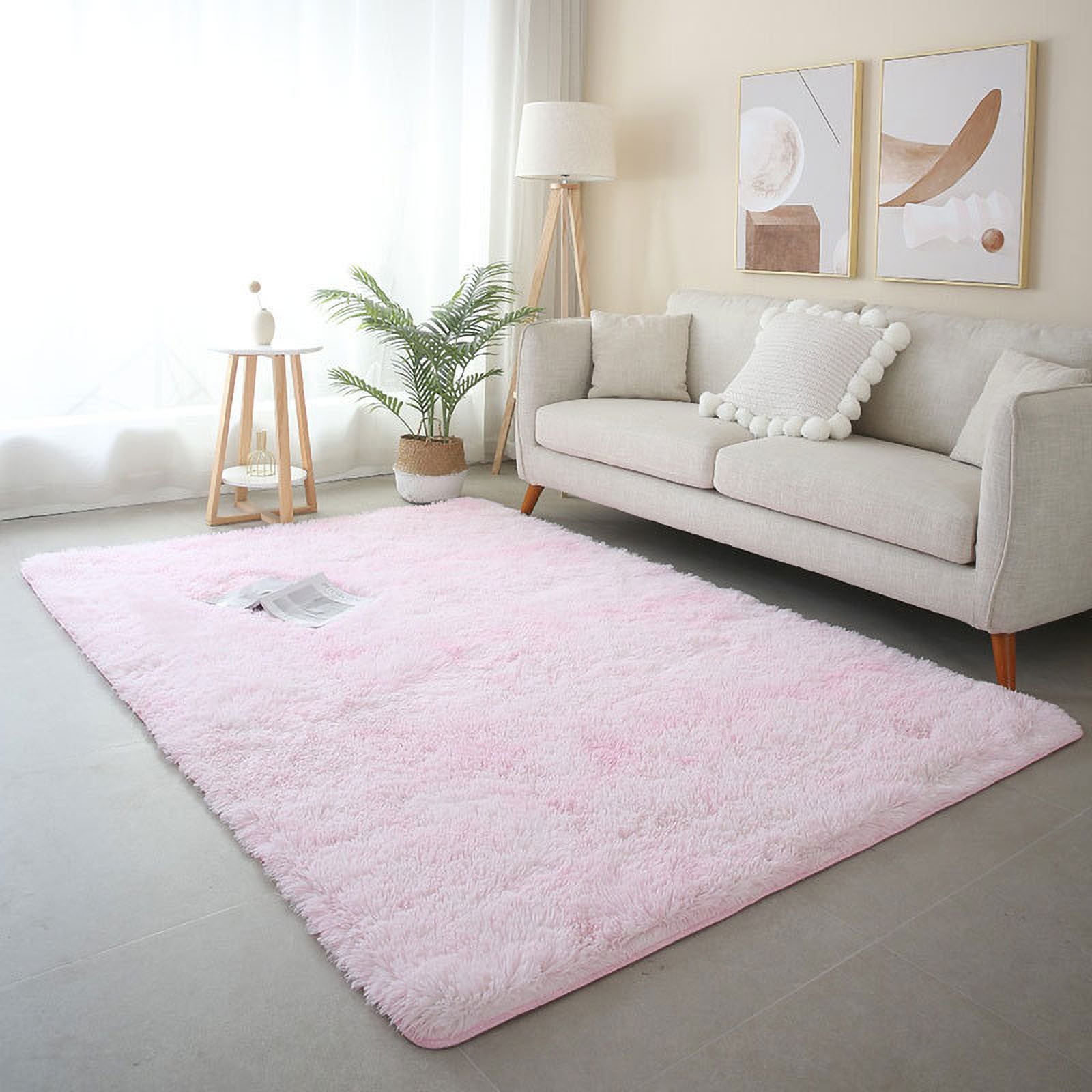 Feledorashia Area Rugs for Living Room, Fluffy Shag Large Fuzzy Plush ...
