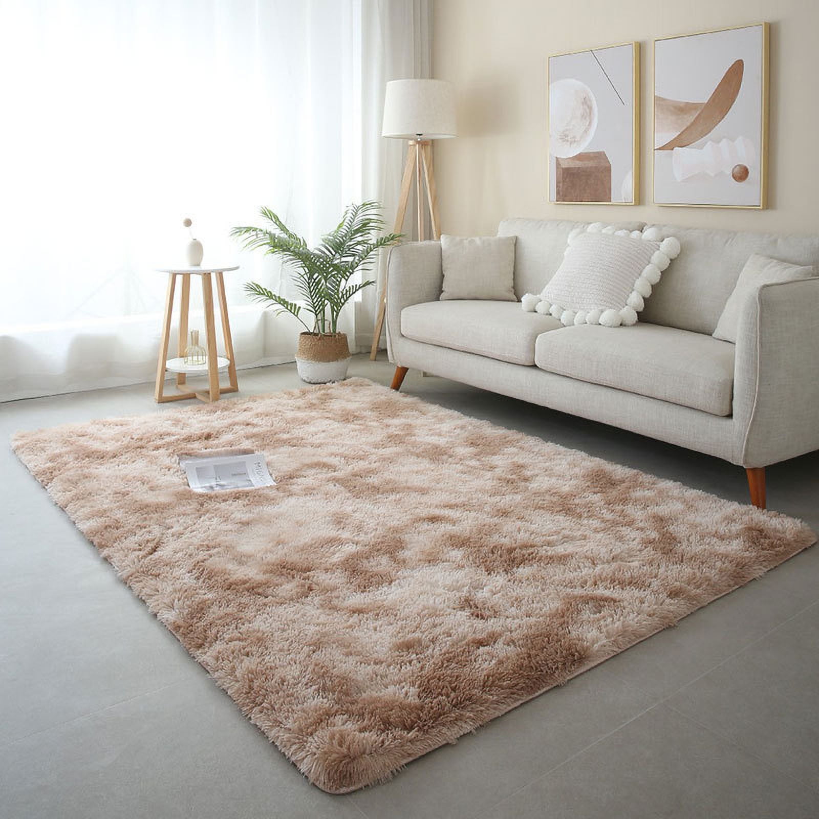 Feledorashia Area Rugs for Living Room, Fluffy Shag Large Fuzzy Plush ...