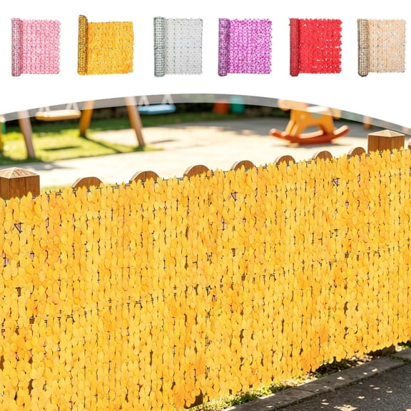 Feledorashia Artificial Hedge Fence, Expandable Faux Leaf Screen Panel, Decorative Privacy Wall Panel for Outdoor Balcony Patio, Weatherproof Plastic Material with Flexible Cuttable Design