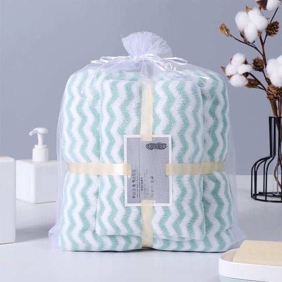 Feledorashia Bathroom Bath Towel Set 2 Piece Soft Water Absorbent Cotton Bath Towel Set Bathroom Supplies