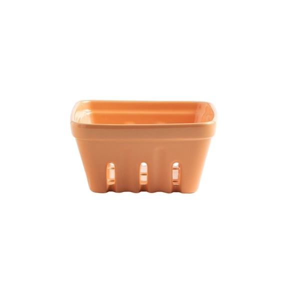 Feledorashia Ceramic Berry Basket Fruit Colander Kitchen Drainage Basket Food Grade Ceramic Material Perforated Design Easy To Clean Durable and Versatile Storage Container Elegant Matte Texture