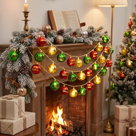 Feledorashia Christmas Light Lamp, Electroplated Decorative Light, Festival Room Lighting With Soft Glow For Bedroom Window Table Party Indoor Outdoor Holiday Decor Gift