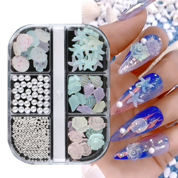 Feledorashia Christmas Nail Art Luminous Nails Nail Stickers Glow In The Dark Safe Non-Irritating Manicure Accessories