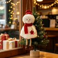 thumbnail image 1 of Feledorashia Christmas Plush Doll Ornament, Stuffed Holiday Tree Pendant, Soft Winter Character with Knit Details and Attached Hanging Loop, Cozy Decoration for Branches Garlands Shelves and Mantels, 1 of 6