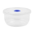 thumbnail image 1 of Feledorashia Clear Plastic Food Storage Container, Household Food Storage Containers with Lids Round Food Preservation Box,6.3x2.95in, 1 of 6
