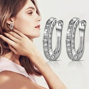 MEITIANFACAI Feledorashia Earrings for Women Mother's Day Gifts Creative Bohemian Simple Large Half Ring Earrings Women's Jewelry Gift