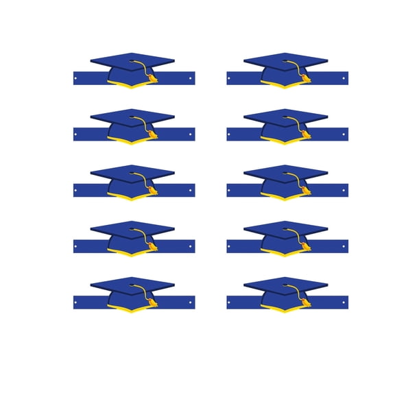 Feledorashia Graduation Hats Adjustable Elastic Bands Paper Graduation Caps Party Decoration Photo Props Durable Sturdy Cardstock Material Lightweight Flat Storage
