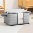 thumbnail image 1 of Feledorashia Household Clothes Storage Box Large Capacity Portable Quilt Organizing Box Bedding Storage Bags Clothes Storage Containers,13.8x9.8x7.9in, 1 of 5