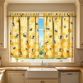 thumbnail image 1 of Feledorashia Kitchen Curtains, Window Curtains, 2D Printed Short Panels Washable Decorative Kitchen Window Treatments, Polyester Fabric, Light Filtering, Durable and Easy Care, 1 of 7