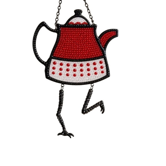 Feledorashia Kitchen Witch Wall Decor, Knitted Art Set, Hanging Ornament for Kitchen and Dining Area, Multicolor Plastic Craftsmanship Durable Decorative Wall Hanging