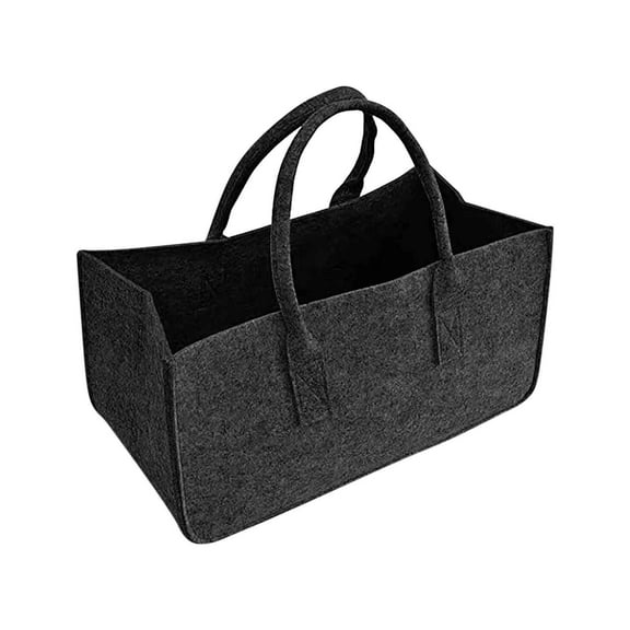 Feledorashia Knitting Tote Bag Portable Wool Felt Storage Bag with Handles Household Organizer,19.68x9.84x9.84in