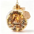 thumbnail image 1 of Feledorashia Lighted Christmas Ornament, Scripture Keepsake Ornament, Hanging Decor for Christmas Tree and Memorial Display, Clear Acrylic Globe with Printed Scene Hanging Cap and Soft Light, 1 of 7