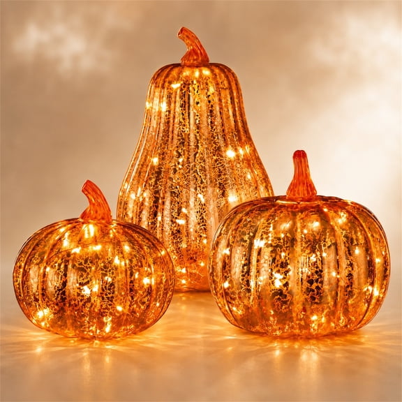 Feledorashia Lighted Pumpkin Centerpiece, LED Tabletop Light, Halloween Accent for Desk Shelf Mantel Nightstand Window and Decor, Plastic and Lighting Components with Illumination and Display Form