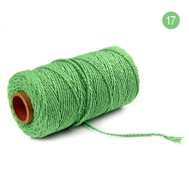 Feledorashia Linen Rope Clearance 100m Long/100Yard Cotton Twisted Cord Rope Crafts Macrame String