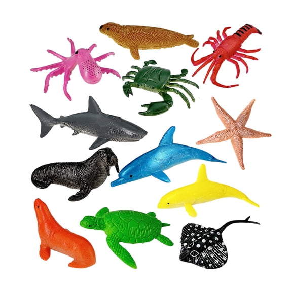 Feledorashia Maritime Animal Toys, Underwater World Models, Simulation Marine Creature Educational Set, Durable Plastic Material
