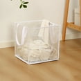 thumbnail image 1 of Feledorashia Mesh Laundry Basket with Handles Portable Foldable Laundry Hamper Dirty Clothes Storage Basket,12.99x12.99x12.99inch, 1 of 7