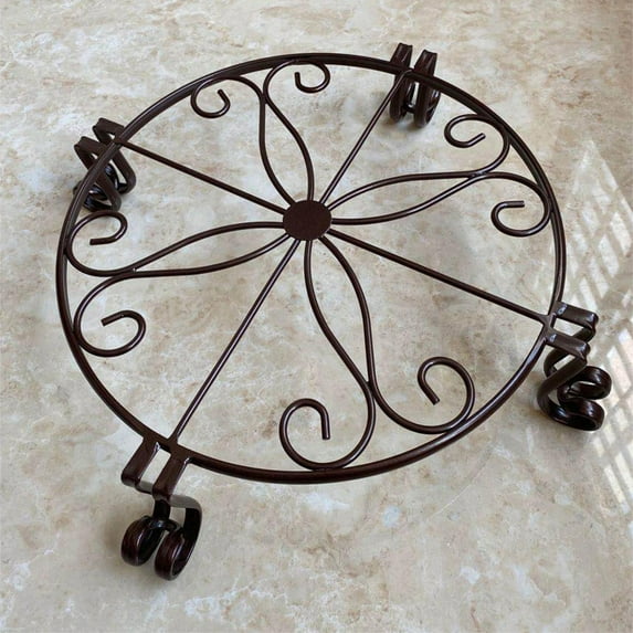 Feledorashia Metal Plant Stands for Flower Pot, Heavy Duty Iron Potted Stand Holder, Indoor Outdoor Rustproof Metal Planter Container Round Supports Display Rack for Home Patio Garden Decor