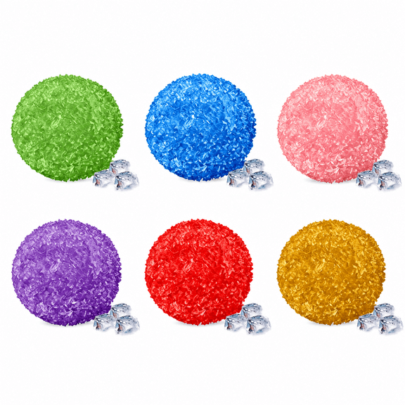 Feledorashia Multiple Colors Crispy Stress Ball, Wax Cracking Squishies with Crunchy Sound and cool feeling, Ice Hockey Moldable Sensory Toys for Relief & Fidgeting