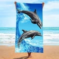 thumbnail image 1 of Feledorashia Oversized Microfiber Beach Towel Multi-purpose Pool Camping Swim Beach Towels Ultra Soft Absorbent Blanket Outdoor Essentials Vacation Necessities Adult Gifts,55x28inch, 1 of 5