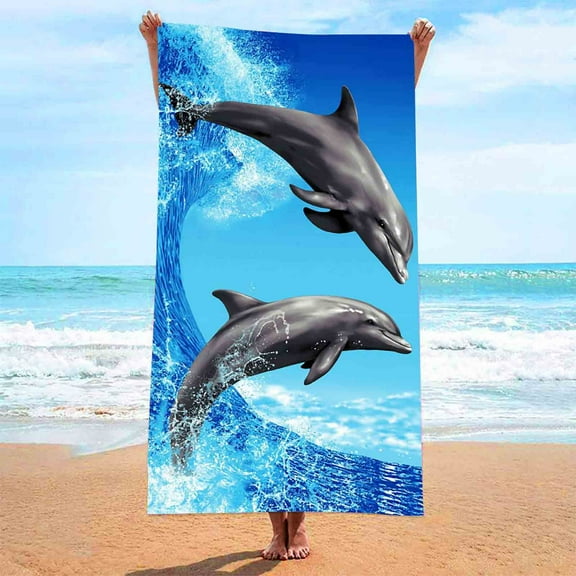 Feledorashia Oversized Microfiber Beach Towel Multi-purpose Pool Camping Swim Beach Towels Ultra Soft Absorbent Blanket Outdoor Essentials Vacation Necessities Adult Gifts,55x28inch