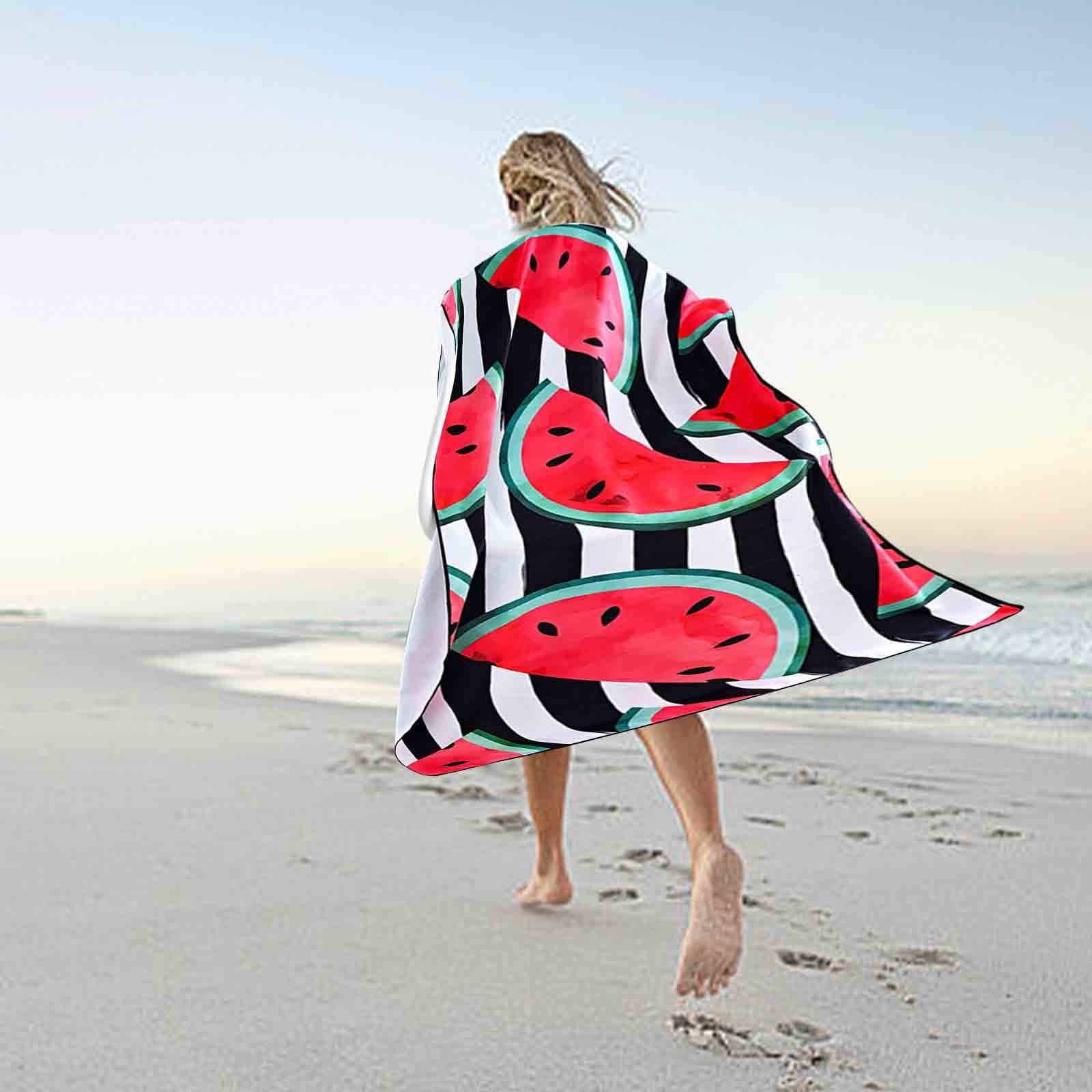 Clearance! Feledorashia Oversized Microfiber Beach Towel Pool Towel