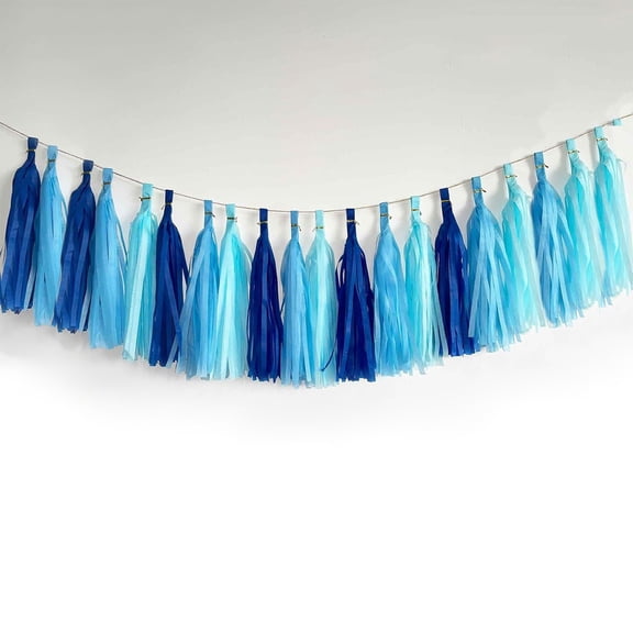Feledorashia Paper Tassel Garland, Party Streamer, Multicolor DIY Hanging Decorations for Birthday Wedding Shower, Durable Thick Paper Material, Easy Assembly with 2m Rope, Reusable Party Decor
