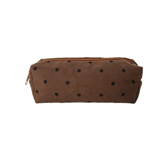 Feledorashia Pencil Pouch Makeup Brush Bag, Travel Organizer Small Storage Bag, Multi-Functional Cloth Case for Cosmetics Toiletries Jewelry, Compact Portable Durable Accessories Holder