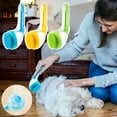thumbnail image 1 of Feledorashia Pet Grooming Bath Massage Brush with Soap and Shampoo Dispenser Soft Silicone Bristle, Long Handle Massage Brush, for Dogs Cats Shower, 1 of 8