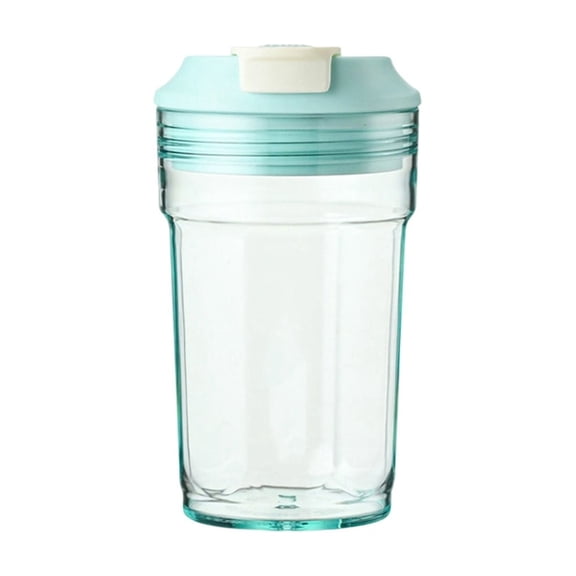Feledorashia Portable Coffee Cup, Plastic Tumbler, Leakproof Travel Mug with Dual Drink Lid, Lightweight Drawstring Design for Office Commuting and Outdoor Use
