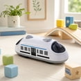 thumbnail image 1 of Feledorashia Pull Back Train Toy, Inertia Vehicle Toy, 5.3 Inch Two Way Transit Vehicle for Kids Racing Pretend Scenes Classroom Rewards and Portable Play, Plastic Body with Battery Free Motion, 1 of 6