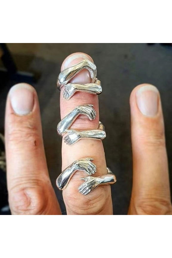 Rings for Women Mather's Day Gifts Gold Silver Personality Ring Adjustable Fashion Hugging Open Ring