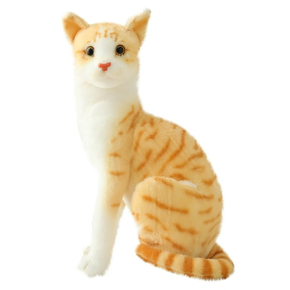 Feledorashia Sales Clearance Valentines Day Gifts for Kids Simulation Cat Plush Toys for Kids Animals Birthday Gifts Cat Doll Cats Plush Cat Toys