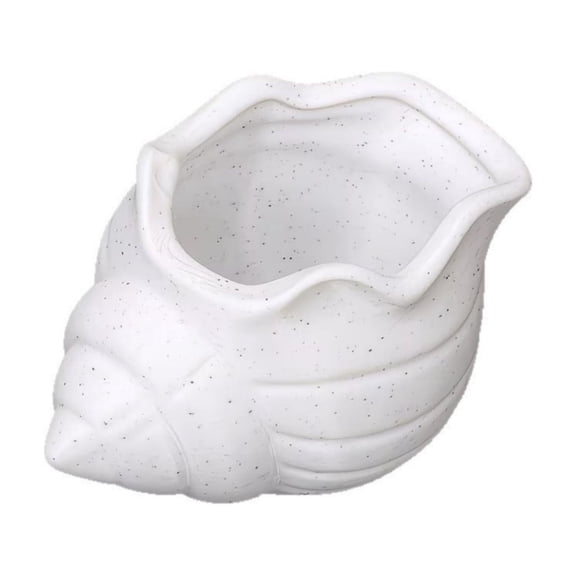 Feledorashia Seashell Planter, Lush Pot, Conchs Shaped Indoor Flower Pot with Drainage Hole, Durable Plastic Material, Coastal Nautical Style Decorative Home Garden Ornament