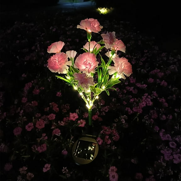 Feledorashia Solar Artificial Flower Lights - Ip65 Waterproof - Automatic Switch -Flexible Adjustment - Outdoor Decorative Lighting - Long Light for 8 Hours - Easy To Install