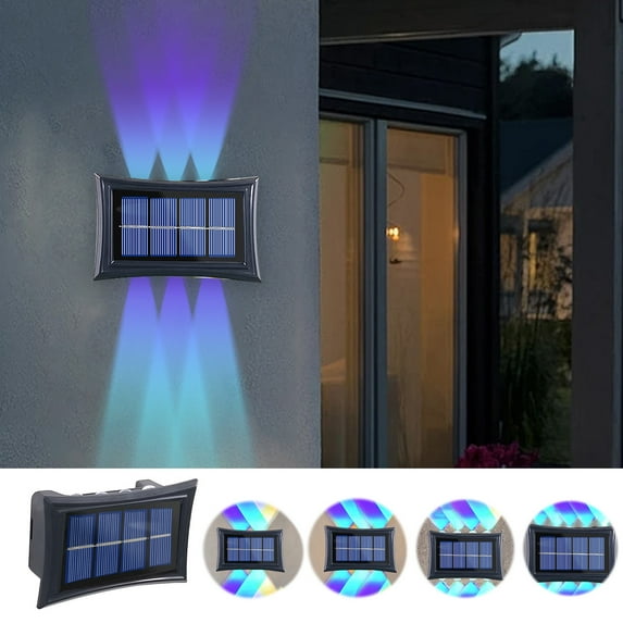 Feledorashia Solar Deck Lights - Solar Outdoor Lights Waterproof, Solar Powered Outdoor Lights Step Lights for Garden Backyard Patio Yard Wall Stair Step Lighting