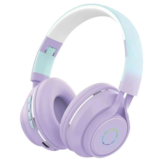 Feledorashia True Wireless Bluetooth Earphones, Colorful Illuminated Wireless Esports Earphones, Headworn Headphone, Comfortable to Wear