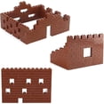 thumbnail image 1 of 360 Pieces 1x2 Masonry Profile Bricks Building Blocks for Wall Parts and Pieces Diverse Bulk Toy Set Compatible with Major Brands (Reddish Brown), 1 of 6