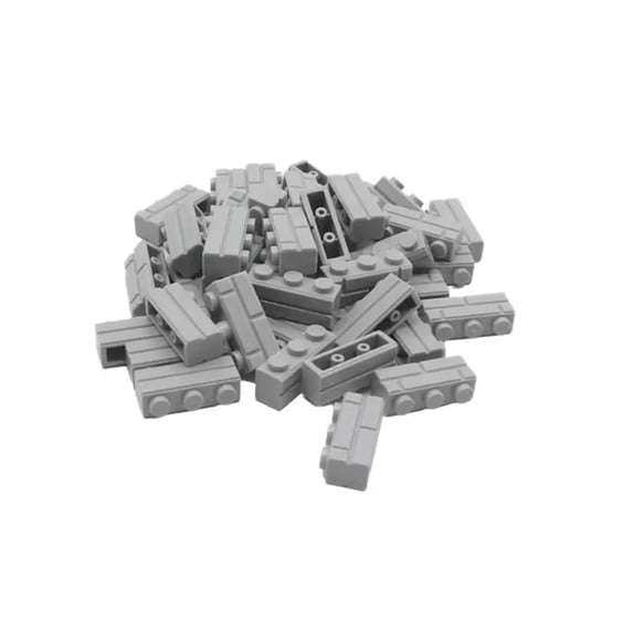 Masonry Profile Bricks Set Bulk 260 Pieces Building Blocks for House Construction Wall Multicolored MOC Parts Creative Toy Kit Compatible with Major Brand (Dark Gray)