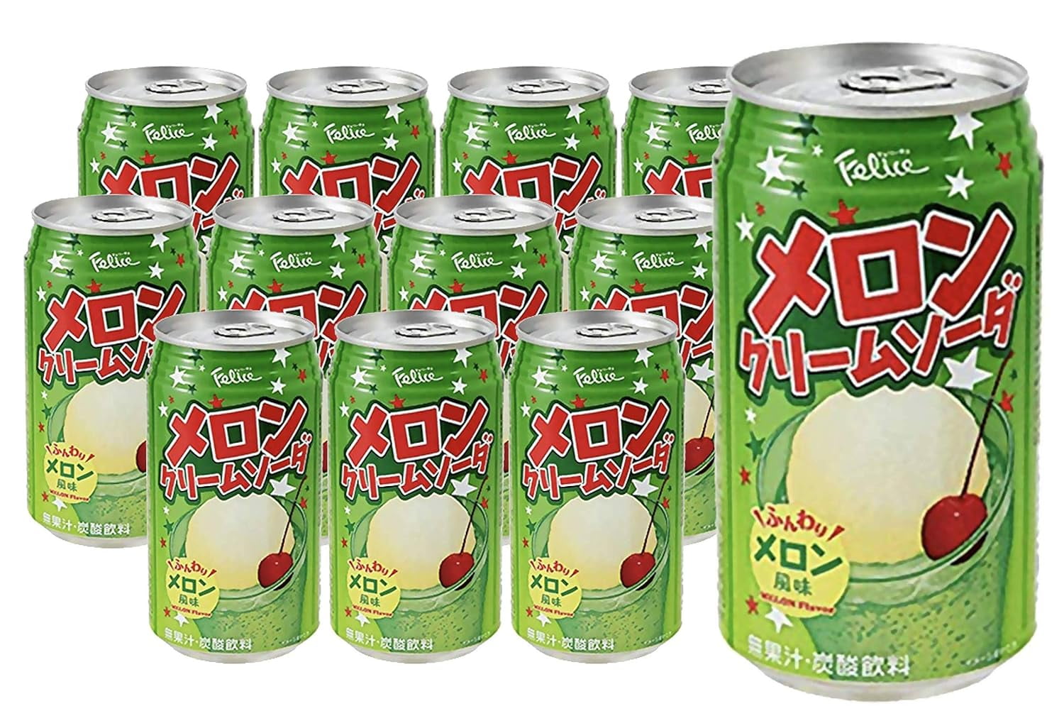Felice Melon Cream Soda Extremely Popular In Japan 11 83 Fl Oz felice-melon-cream-soda-extremely-popular-in-japan-11-83-fl-oz