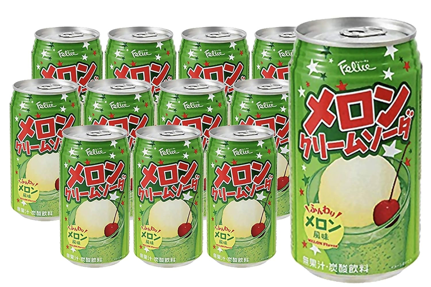 Felice Melon Cream Soda, Extremely Popular in Japan - 11.83