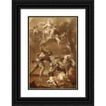 thumbnail image 1 of Felice Torelli 11x14 Black Ornate Wood Framed Double Matted Museum Art Print Titled: Martyrdom of Saint Peter Martyr (ca. 1727), 1 of 5