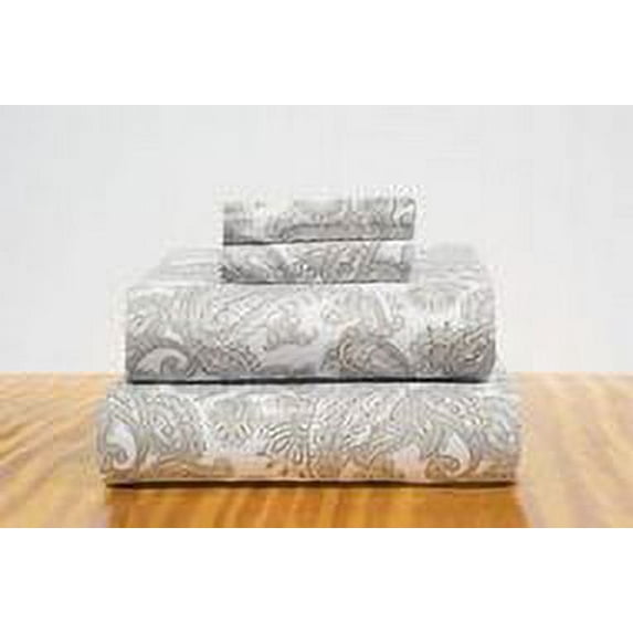Felicia 4 Piece Sheet Set (Full, Taupe)