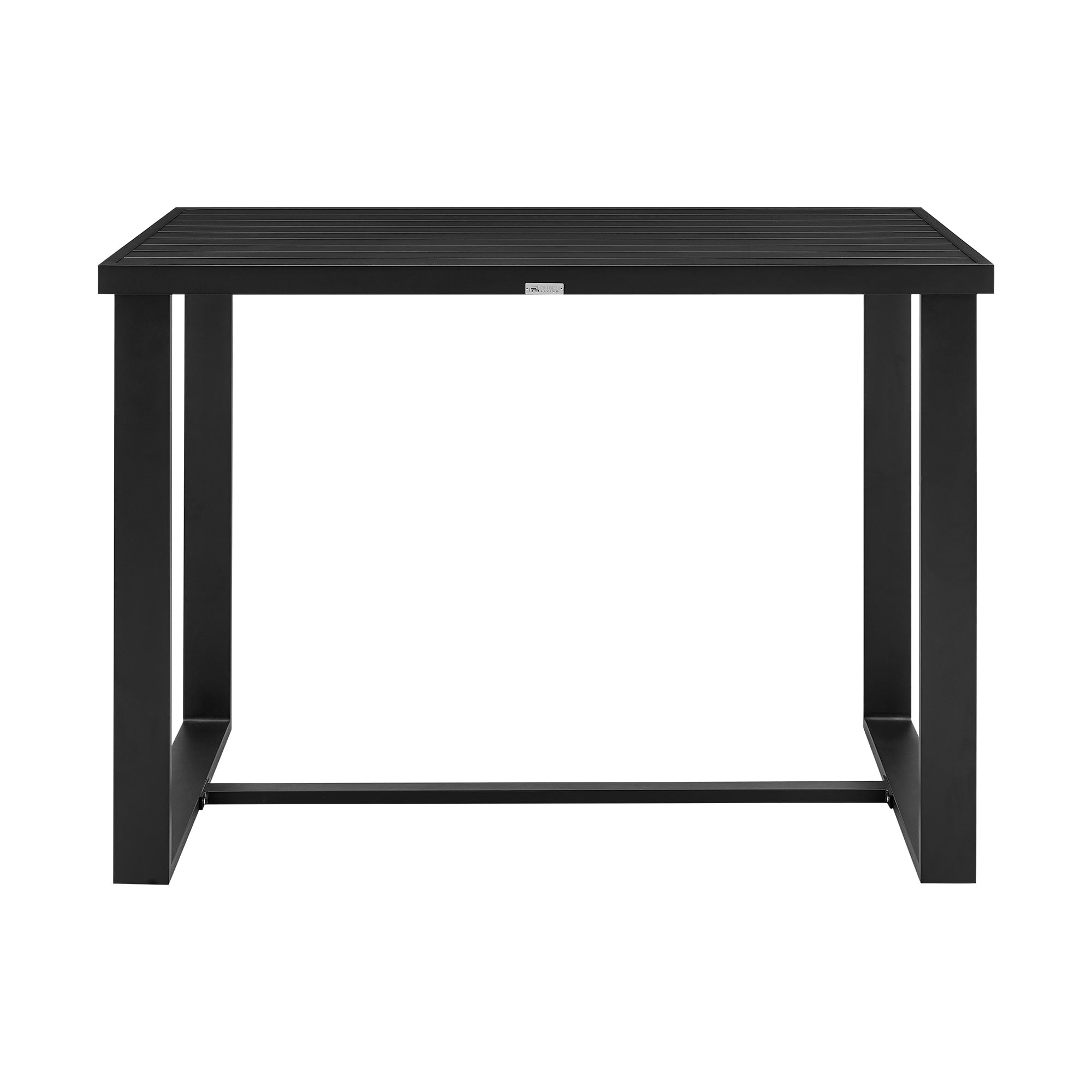 Felicia Black Aluminum Outdoor Counter Height Dining Table