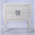 thumbnail image 1 of Felicia White Raffia Accent Chest, 1 of 4