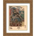 thumbnail image 1 of Felicien Rops 2x Matted 20x24 Gold Ornate Framed Art Print 'Woman on a Rocking Horse', 1 of 2