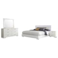 thumbnail image 1 of Felicity 4-piece Eastern King Bedroom Set White High Gloss, 1 of 17