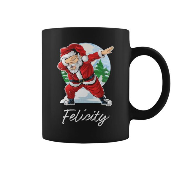 Felicity Name Gift Santa Felicity Coffee Mugs