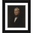 thumbnail image 1 of Feliks Pęczarski 12x14 Black Ornate Wood Framed Double Matted Museum Art Print Titled: Portrait of Jan Pabudziński (1850), 1 of 5