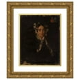 thumbnail image 1 of Feliks Pęczarski 12x14 Gold Ornate Wood Frame and Double Matted Museum Art Print Titled - Portrait of a Woman in a Cap (1828), 1 of 4