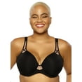 thumbnail image 1 of Amaranth Plunge T-Shirt Bra (Black, 32G), 1 of 5